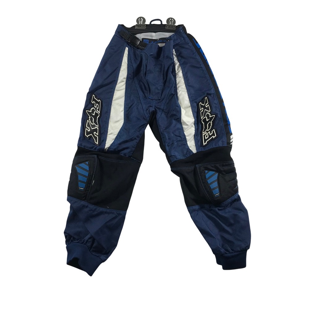 Fox Racing 180 Youth Motocross Pants Blue Black White Size 24 8 Waterproof